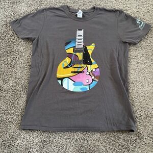 2011 Eric Clapton World Tour Guitar Graphic T Shirt Size Medium Double Side RARE